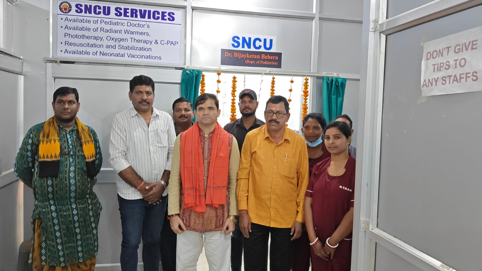inauguration of sncu in champua Maa Tarini hospital